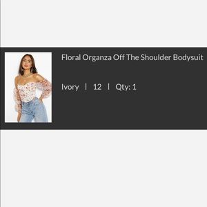 NEW Boohoo Floral Off The Shoulder Bodysuit!